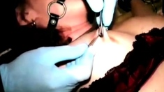 Isa nipples piercing