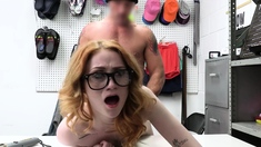 Petite Teen Thief In Glasses Fucked After The Interrogation