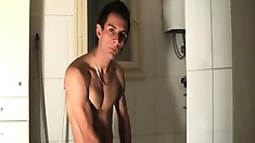 Web Cam - Flexing and Shower