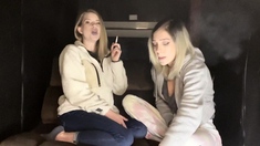 Blonde Teen Girls Lesbian Fun