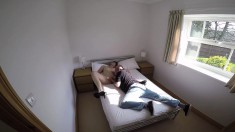 Passionate lovers don't know their bedroom shenanigans are being filmed