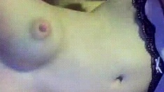 Amateur teen teasing on webcam - very sexy, perfect tits